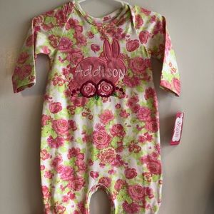 RicRac & Ruffles- Floral romper Addison